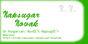 napsugar novak business card